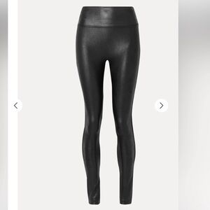SPANX Faux Leather Leggings black small basics capsule wardrobe